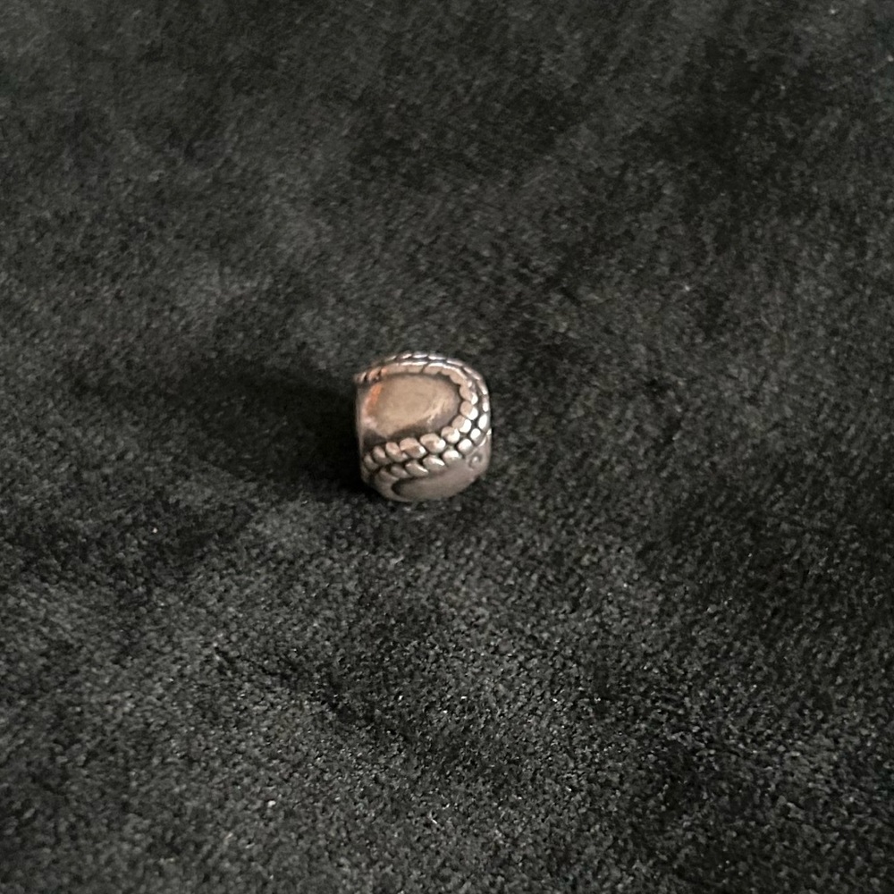 Chamilia Sterling Silver Baseball Charm